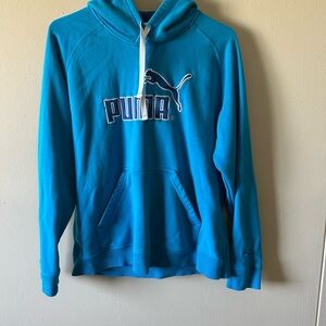 Puma Blue Sweater with Bold Logo